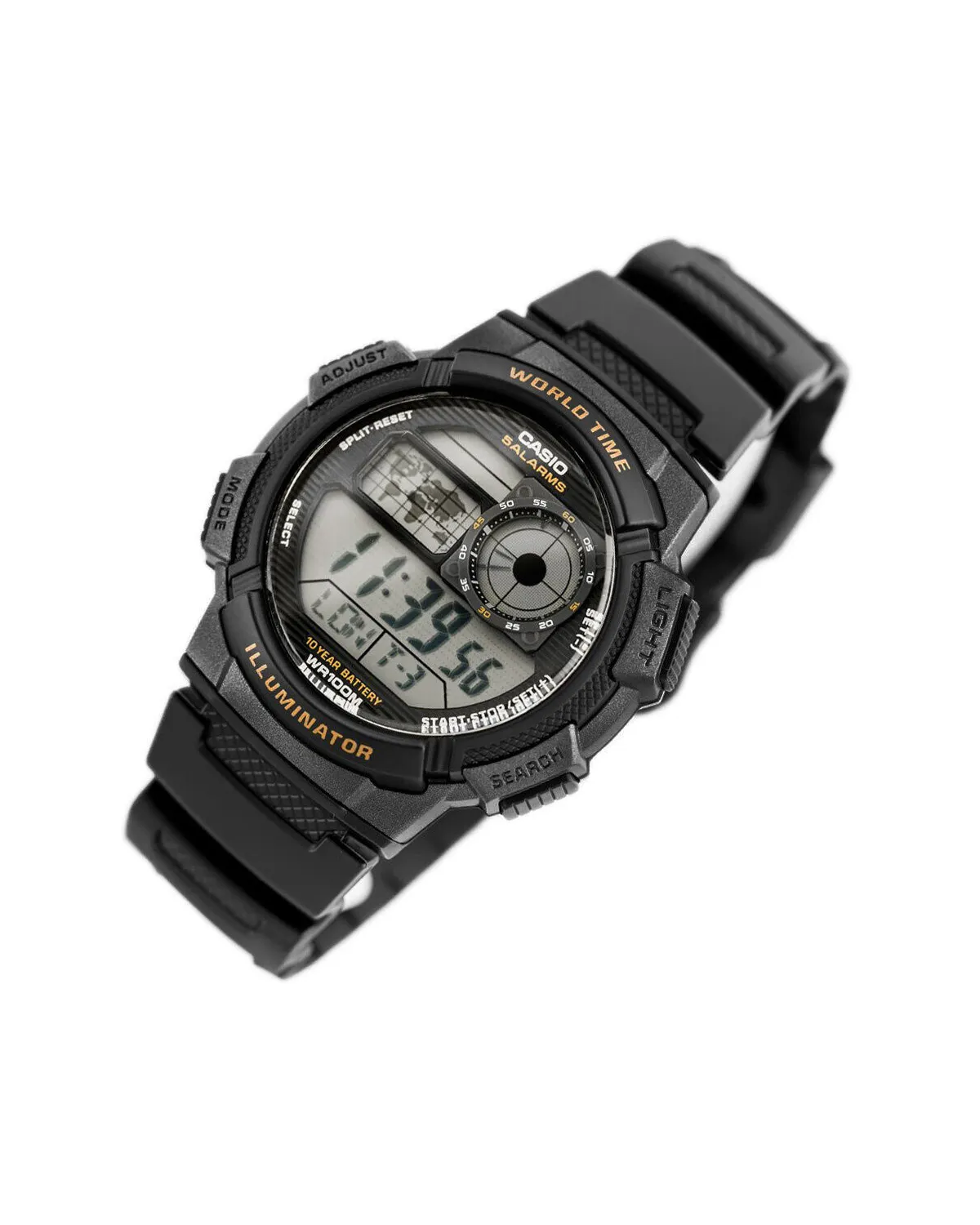 ZEGAREK MĘSKI CASIO AE-1000W-1AV - WORLD TIME + BOX