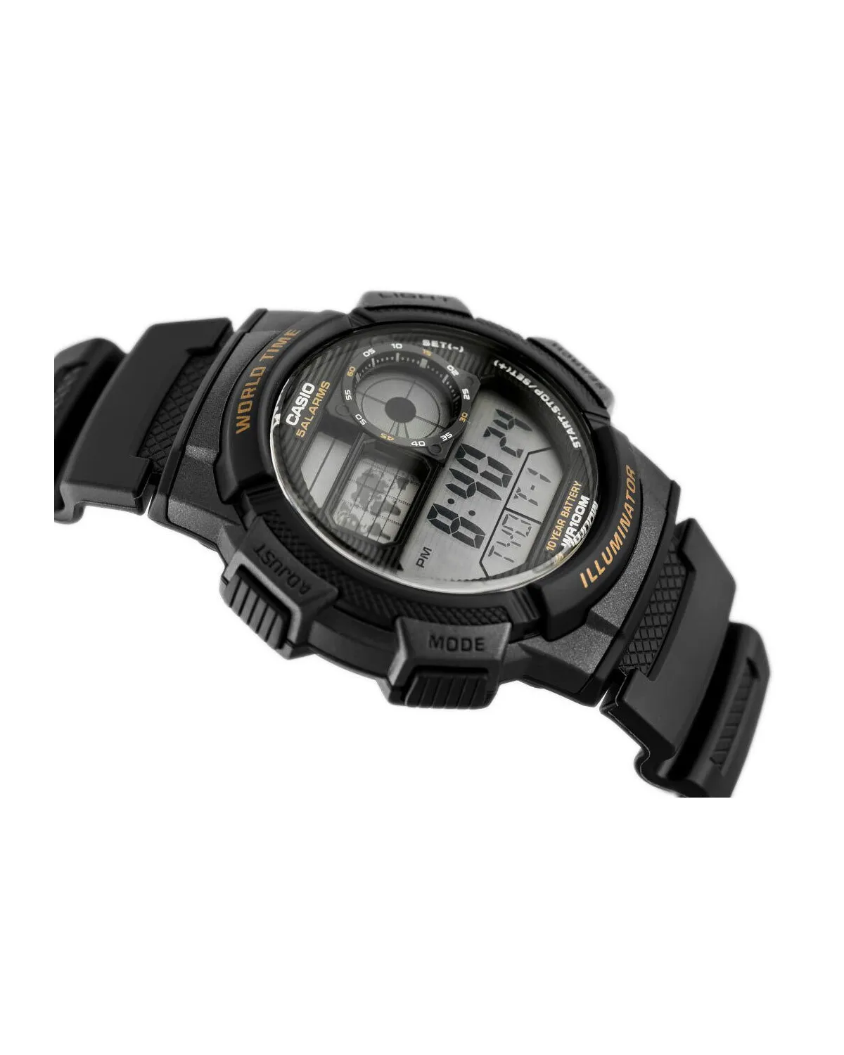 ZEGAREK MĘSKI CASIO AE-1000W-1AV - WORLD TIME + BOX