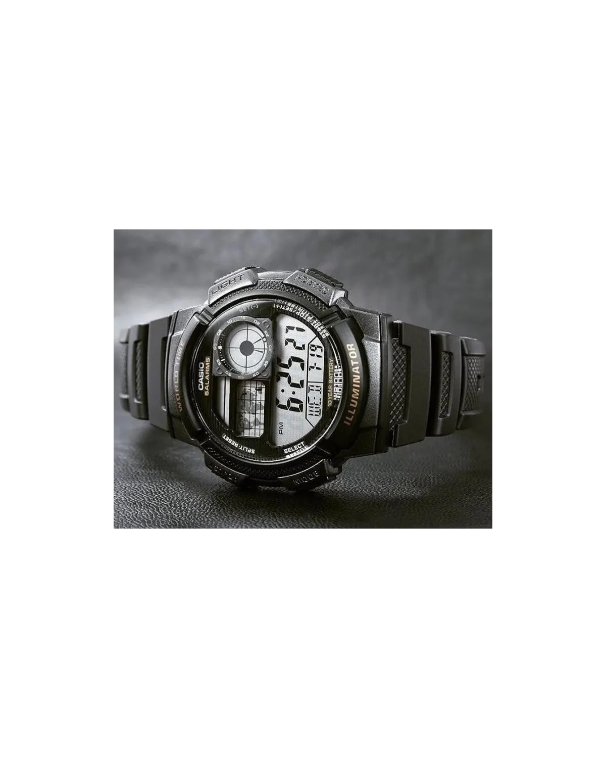 ZEGAREK MĘSKI CASIO AE-1000W-1AV - WORLD TIME + BOX