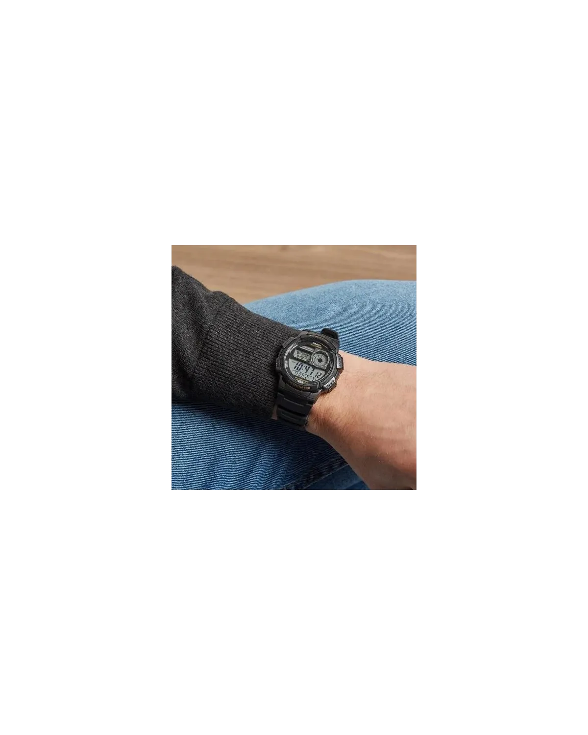 ZEGAREK MĘSKI CASIO AE-1000W-1AV - WORLD TIME + BOX