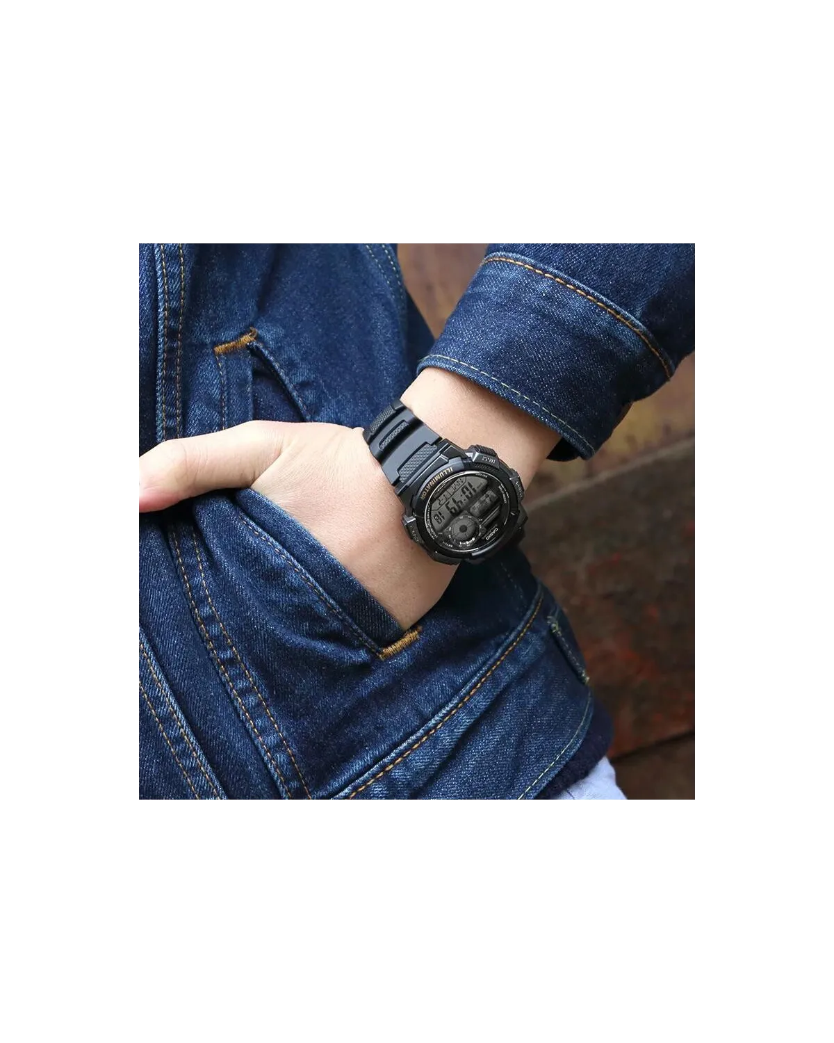 ZEGAREK MĘSKI CASIO AE-1000W-1AV - WORLD TIME + BOX