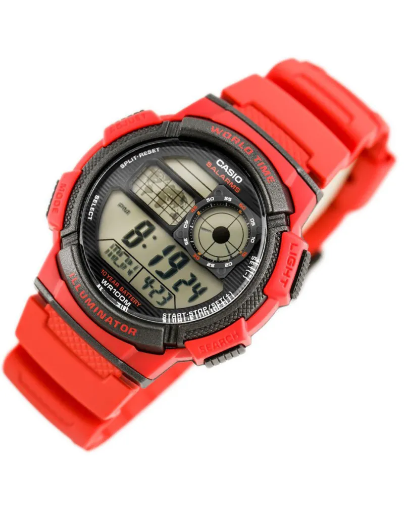 ZEGAREK MĘSKI CASIO AE-1000W 4AV (zd073c) - WORLD TIME + BOX ZEGAREK MĘSKI CASIO AE-1000W 4AV (zd073c) - WORLD TIME + BOX