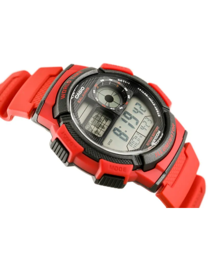ZEGAREK MĘSKI CASIO AE-1000W 4AV (zd073c) - WORLD TIME + BOX ZEGAREK MĘSKI CASIO AE-1000W 4AV (zd073c) - WORLD TIME + BOX