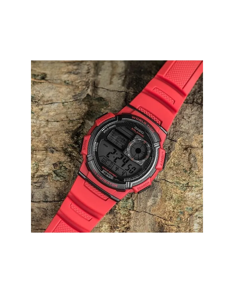 ZEGAREK MĘSKI CASIO AE-1000W 4AV (zd073c) - WORLD TIME + BOX ZEGAREK MĘSKI CASIO AE-1000W 4AV (zd073c) - WORLD TIME + BOX