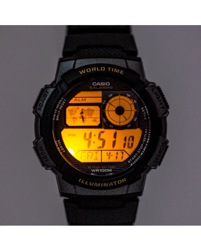 ZEGAREK MĘSKI CASIO AE-1000W 2AV (zd073e) - WORLD TIME + BOX ZEGAREK MĘSKI CASIO AE-1000W 2AV (zd073e) - WORLD TIME + BOX