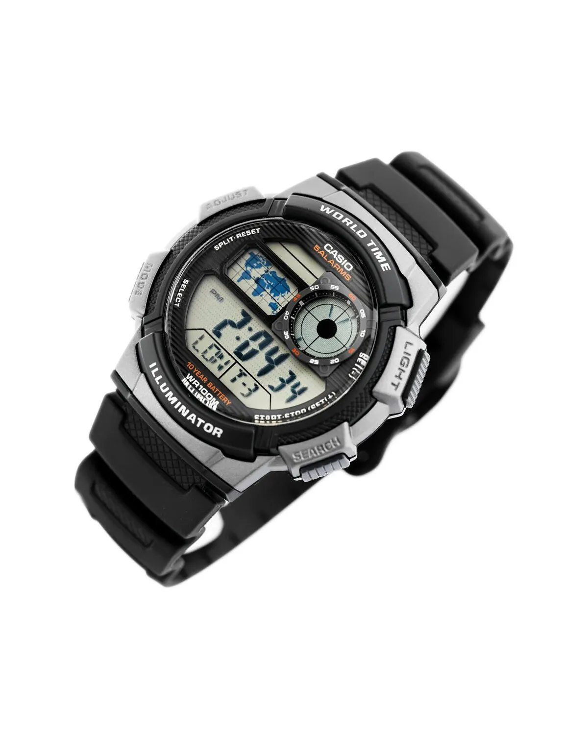 ZEGAREK MĘSKI CASIO AE-1000W 1BVDF (zd073g) - WORLD TIME + BOX ZEGAREK MĘSKI CASIO AE-1000W 1BVDF (zd073g) - WORLD TIME + BOX