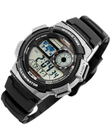 ZEGAREK MĘSKI CASIO AE-1000W 1BVDF (zd073g) - WORLD TIME + BOX ZEGAREK MĘSKI CASIO AE-1000W 1BVDF (zd073g) - WORLD TIME + BOX