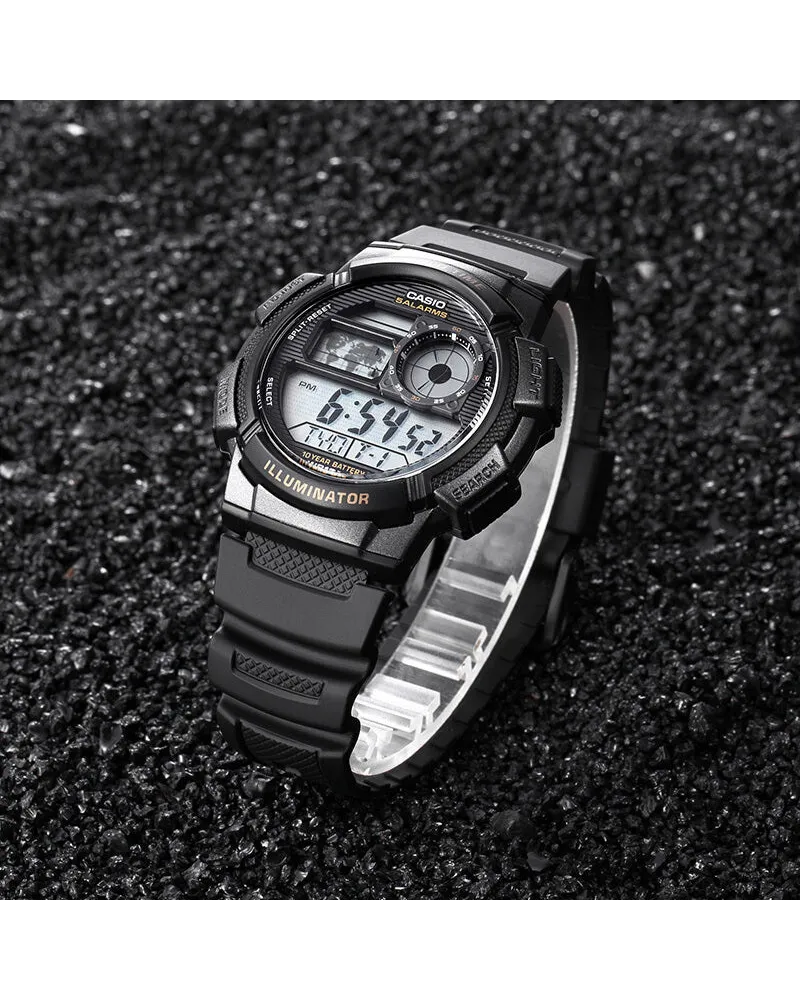 ZEGAREK MĘSKI CASIO AE-1000W 1BVDF (zd073g) - WORLD TIME + BOX ZEGAREK MĘSKI CASIO AE-1000W 1BVDF (zd073g) - WORLD TIME + BOX
