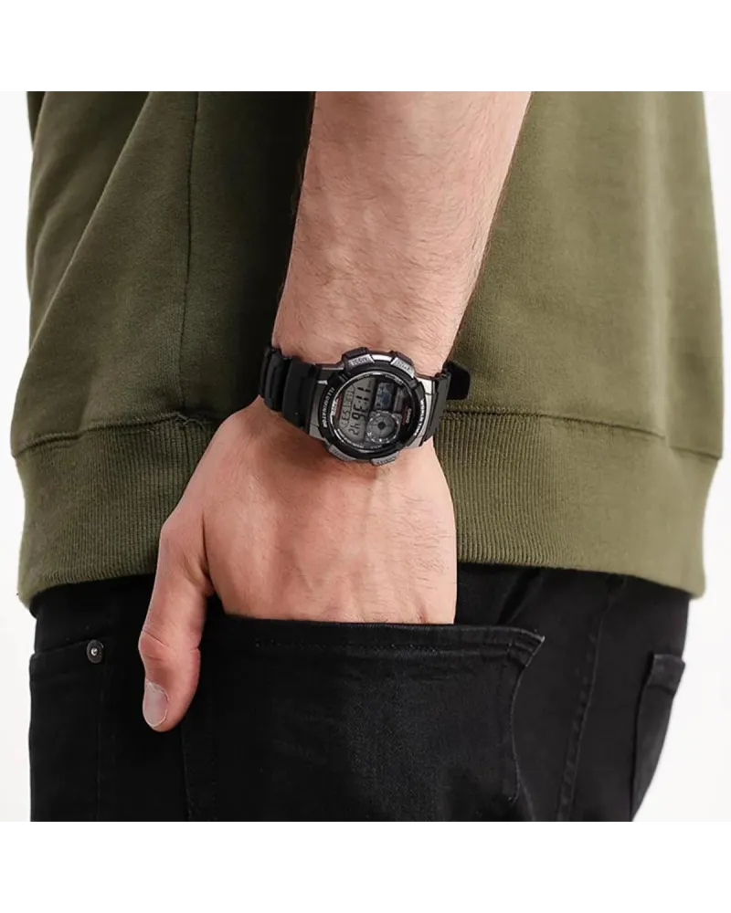 ZEGAREK MĘSKI CASIO AE-1000W 1BVDF (zd073g) - WORLD TIME + BOX ZEGAREK MĘSKI CASIO AE-1000W 1BVDF (zd073g) - WORLD TIME + BOX