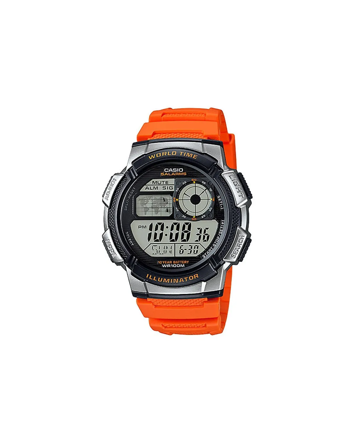 ZEGAREK MĘSKI CASIO AE-1000W 4BV (zd073d) - WORLD TIME + BOX