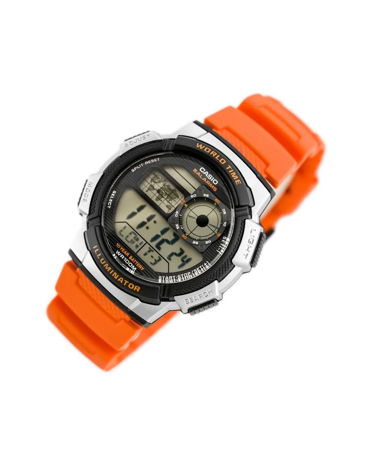 ZEGAREK MĘSKI CASIO AE-1000W 4BV (zd073d) - WORLD TIME + BOX