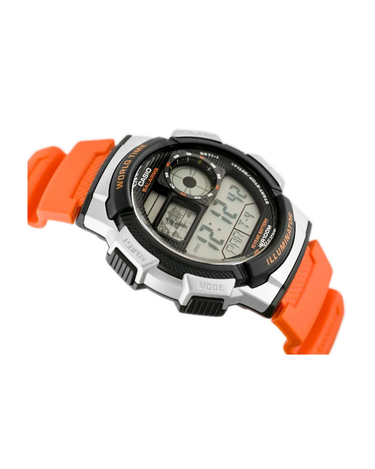 ZEGAREK MĘSKI CASIO AE-1000W 4BV (zd073d) - WORLD TIME + BOX