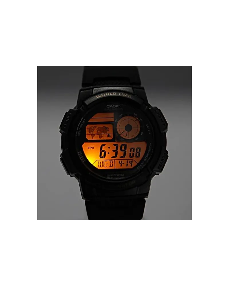 ZEGAREK MĘSKI CASIO AE-1000W 4BV (zd073d) - WORLD TIME + BOX