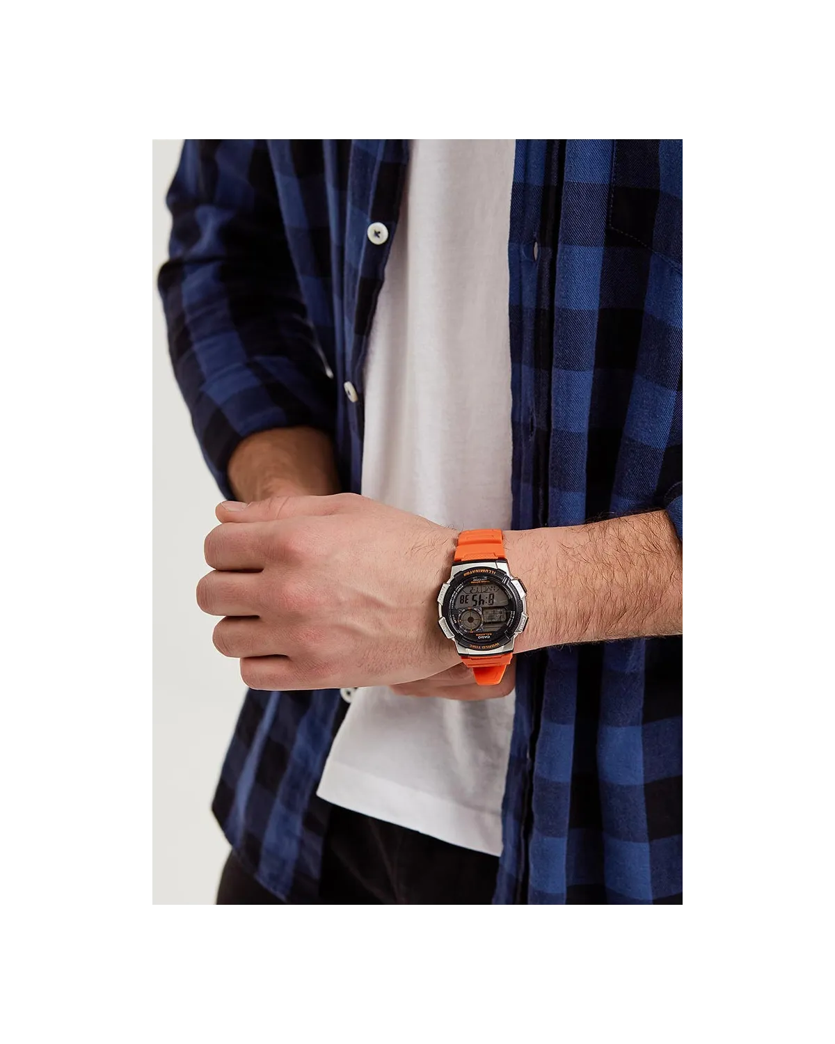 ZEGAREK MĘSKI CASIO AE-1000W 4BV (zd073d) - WORLD TIME + BOX