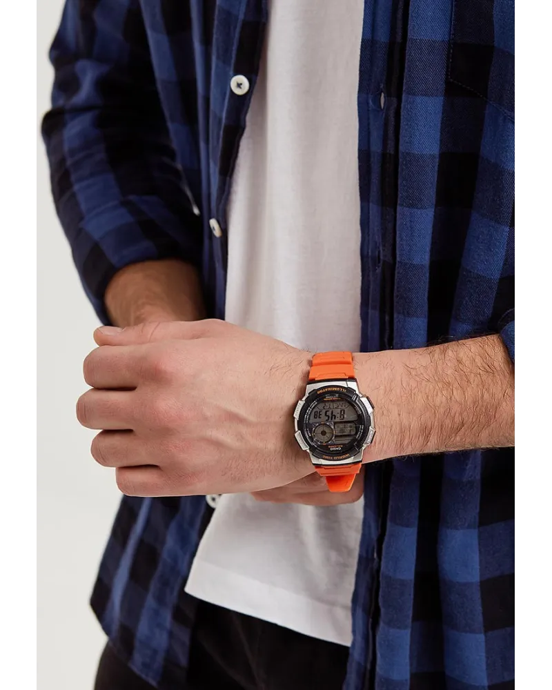 ZEGAREK MĘSKI CASIO AE-1000W 4BV (zd073d) - WORLD TIME + BOX
