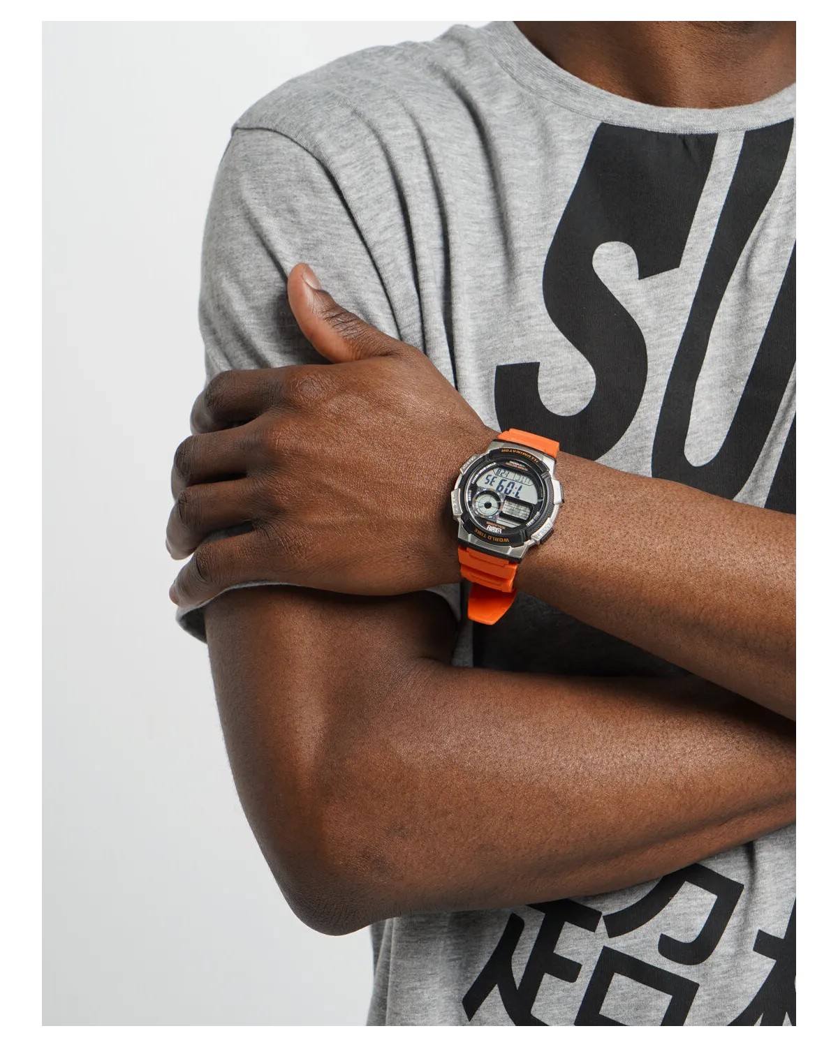 ZEGAREK MĘSKI CASIO AE-1000W 4BV (zd073d) - WORLD TIME + BOX