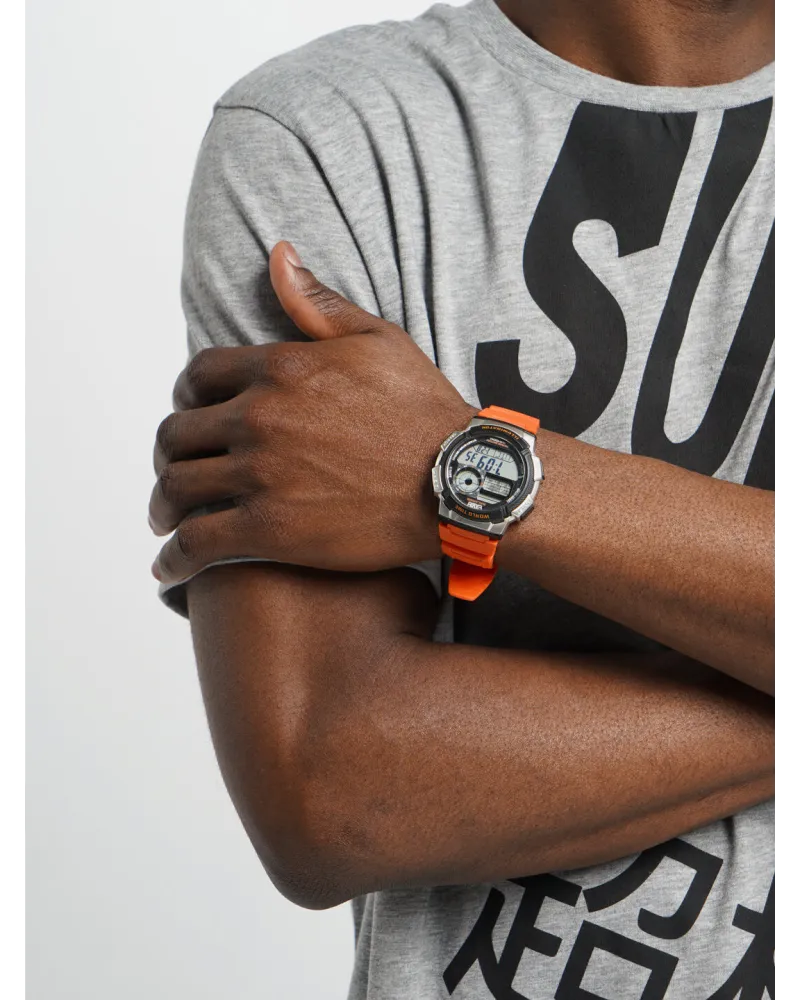 ZEGAREK MĘSKI CASIO AE-1000W 4BV (zd073d) - WORLD TIME + BOX
