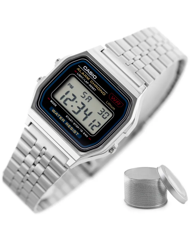 ZEGAREK MĘSKI CASIO A159WA-N1DF - KLASYKA (zd168b) + BOX ZEGAREK MĘSKI CASIO A159WA-N1DF - KLASYKA (zd168b) + BOX