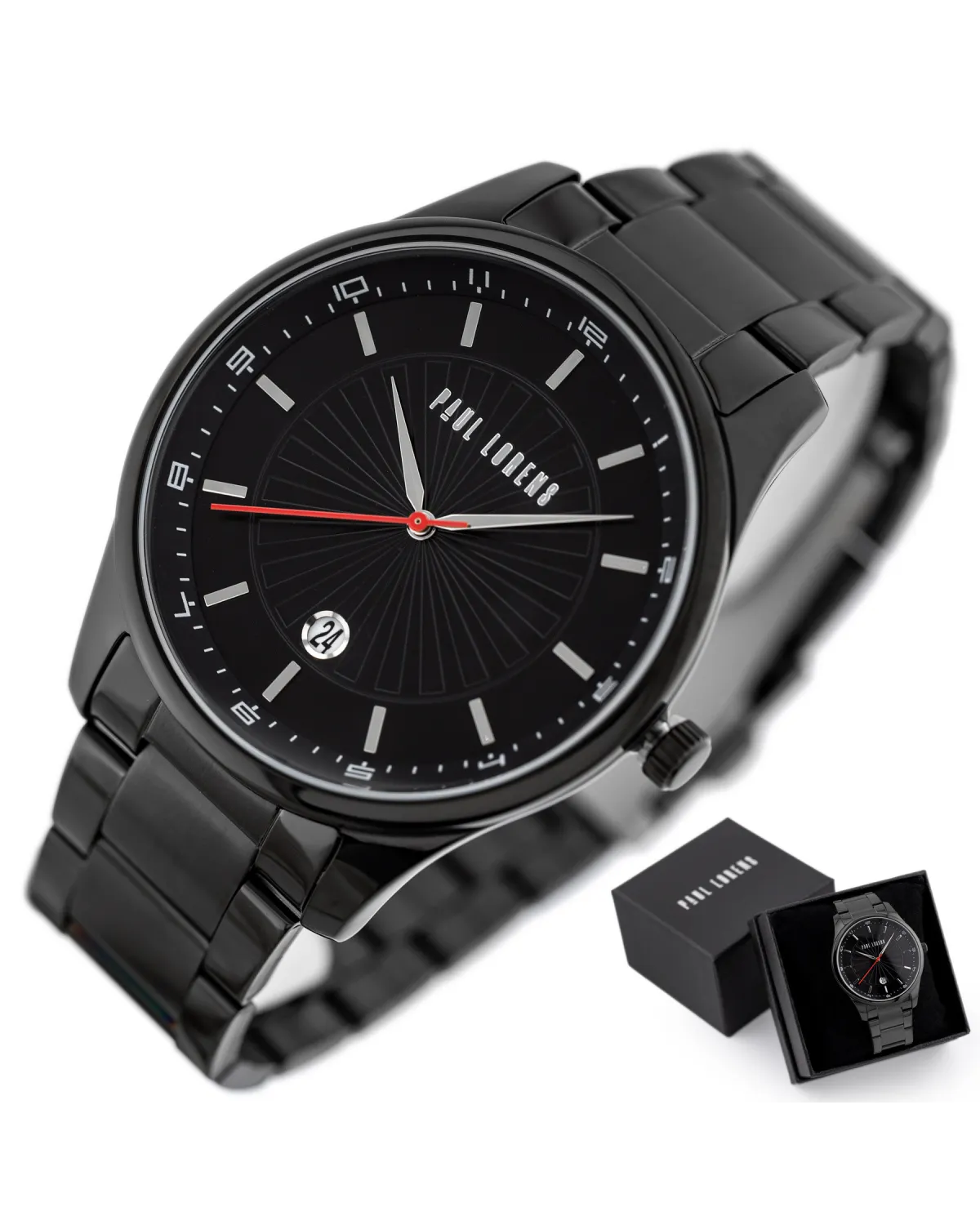 ZEGAREK MĘSKI PAUL LORENS - PL12156B2-1A5 (zg357d) + BOX