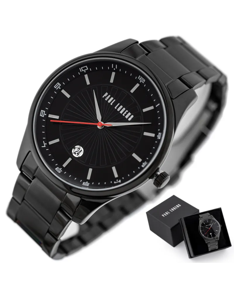 ZEGAREK MĘSKI PAUL LORENS - PL12156B2-1A5 (zg357d) + BOX