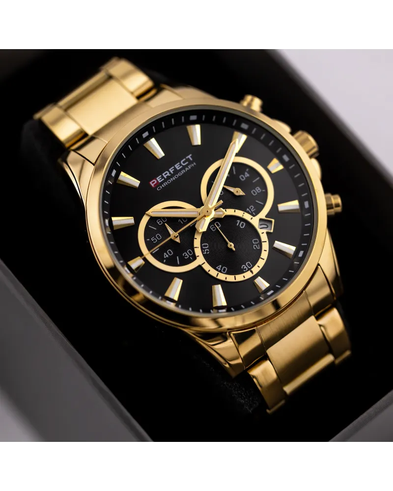 ZEGAREK MĘSKI PERFECT M510CH-02 - CHRONOGRAF (zp386b) + BOX