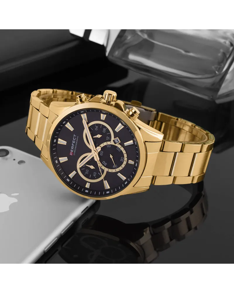 ZEGAREK MĘSKI PERFECT M510CH-02 - CHRONOGRAF (zp386b) + BOX