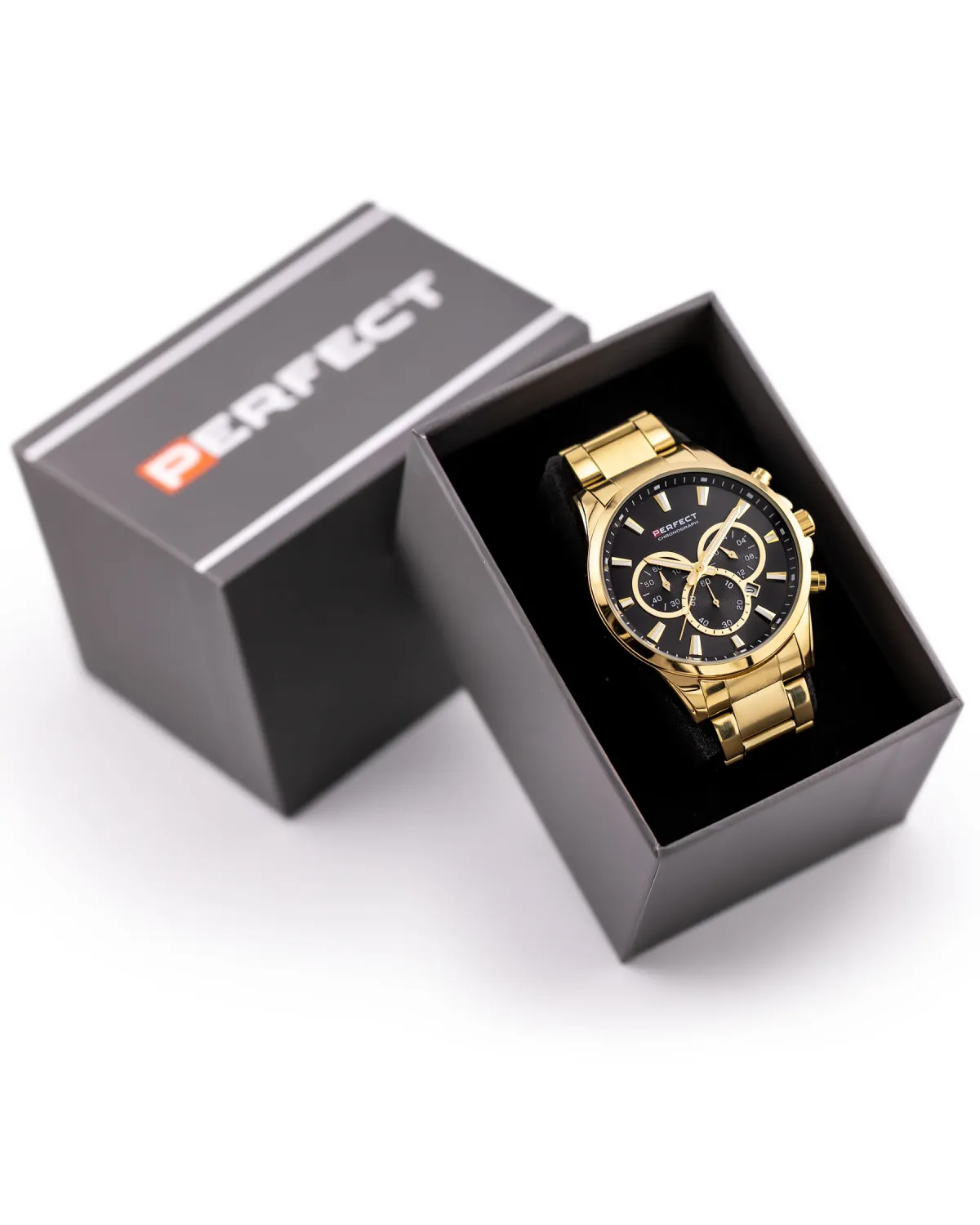 ZEGAREK MĘSKI PERFECT M510CH-02 - CHRONOGRAF (zp386b) + BOX