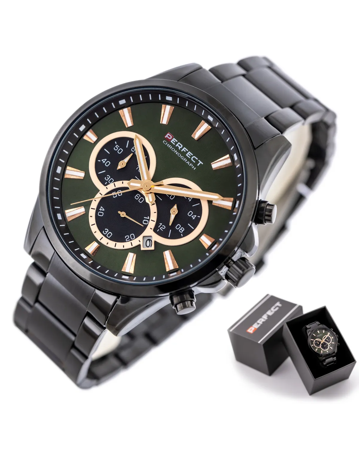 ZEGAREK MĘSKI PERFECT M510CH-04 - CHRONOGRAF (zp386d) + BOX