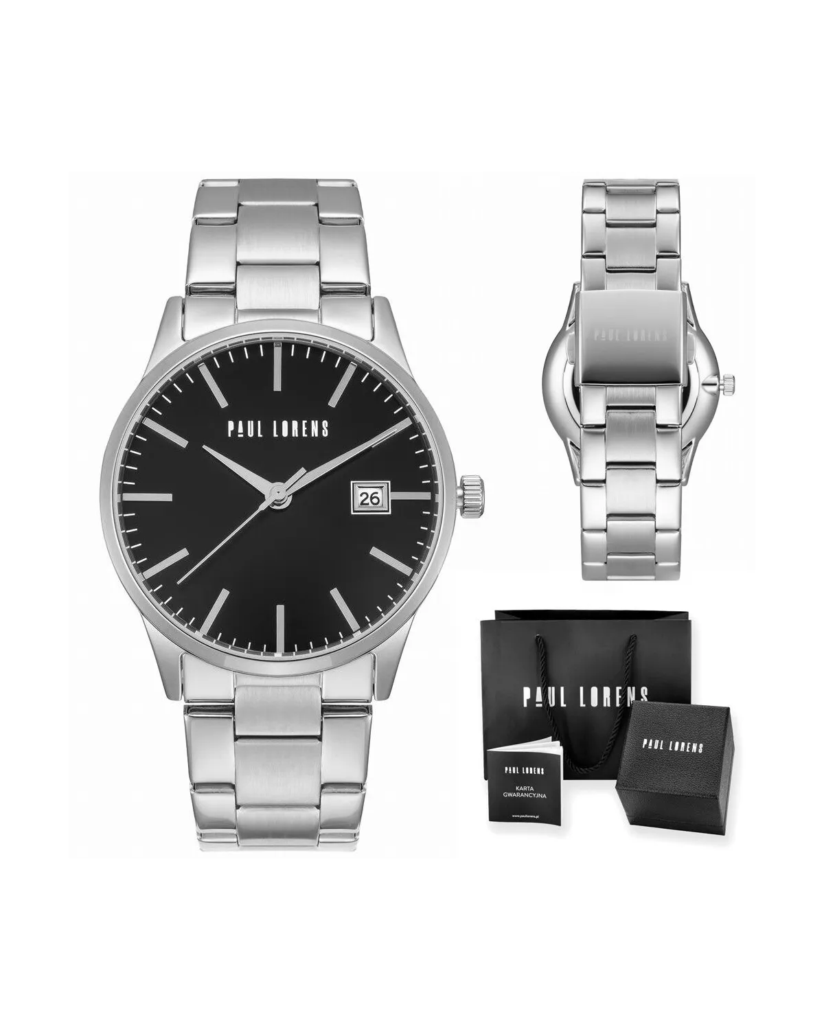 ZEGAREK MĘSKI PAUL LORENS - PL14573B-1C1 (zg367c) + BOX