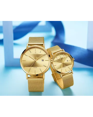 KOMPLET PREZENTOWY 2 ZEGARKÓW (MĘSKI I DAMSKI) NAVIFORCE - NF3008G+L (zn113c)