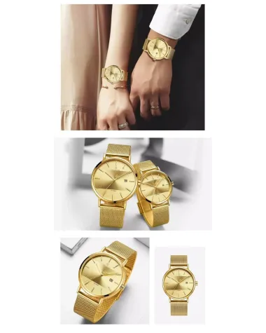 KOMPLET PREZENTOWY 2 ZEGARKÓW (MĘSKI I DAMSKI) NAVIFORCE - NF3008G+L (zn113c)