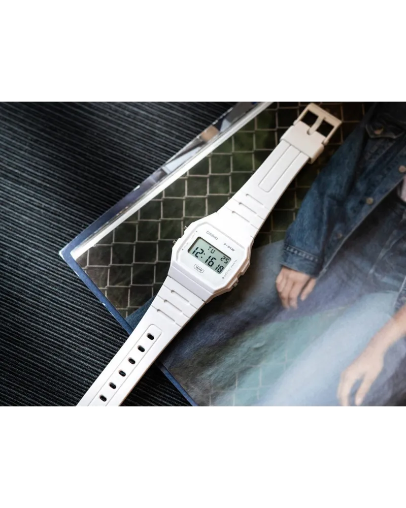 ZEGAREK MĘSKI CASIO F-91WB-7A + BOX ZEGAREK MĘSKI CASIO F-91WB-7A + BOX