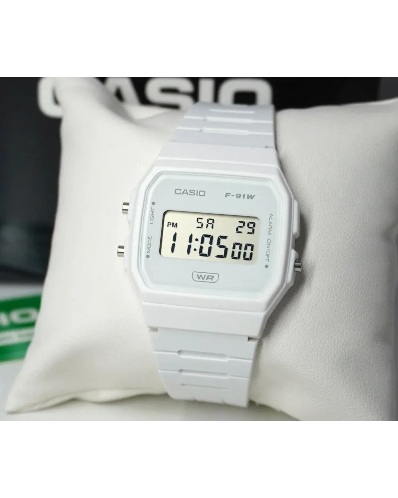 ZEGAREK MĘSKI CASIO F-91WB-7A + BOX ZEGAREK MĘSKI CASIO F-91WB-7A + BOX
