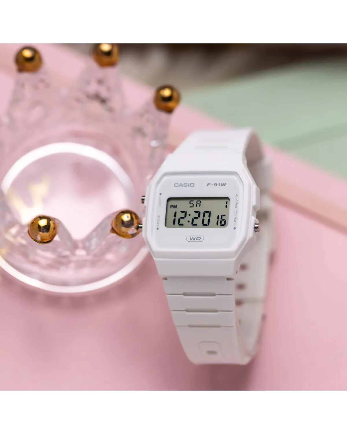 ZEGAREK MĘSKI CASIO F-91WB-7A + BOX ZEGAREK MĘSKI CASIO F-91WB-7A + BOX