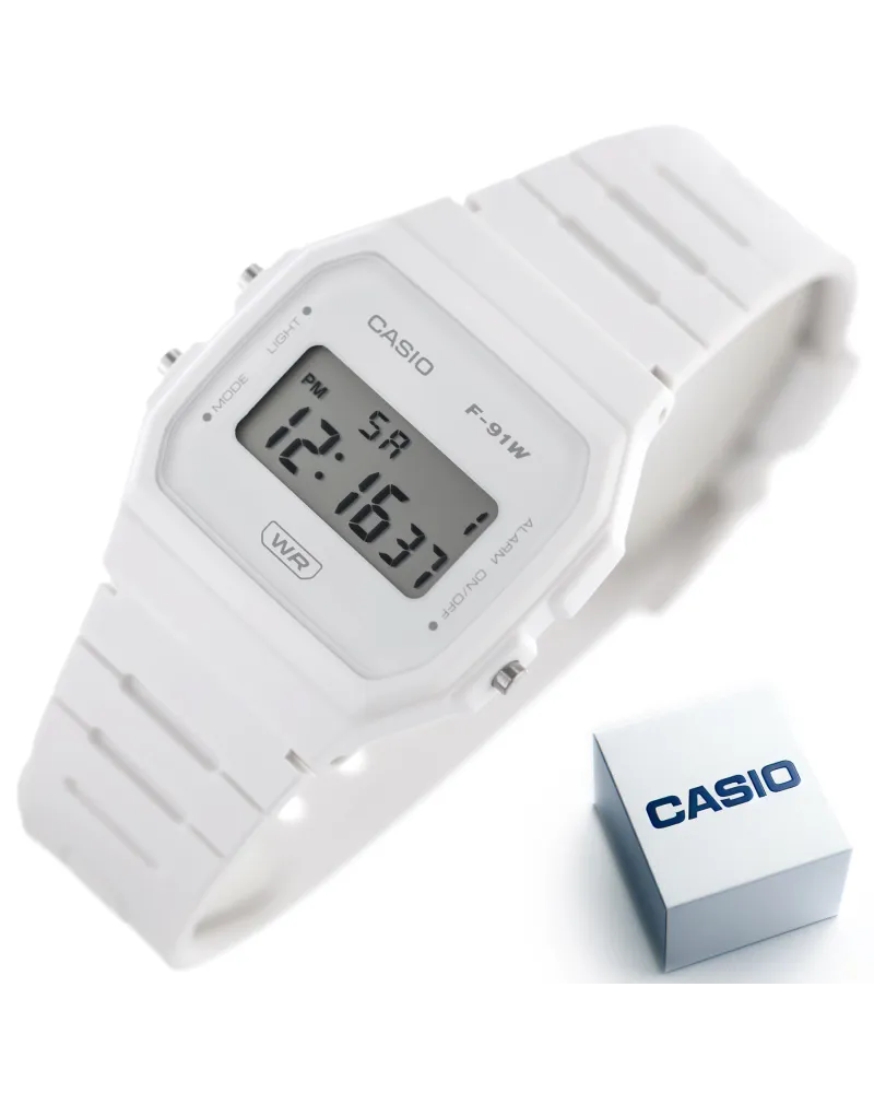 ZEGAREK MĘSKI CASIO F-91WB-7A + BOX ZEGAREK MĘSKI CASIO F-91WB-7A + BOX
