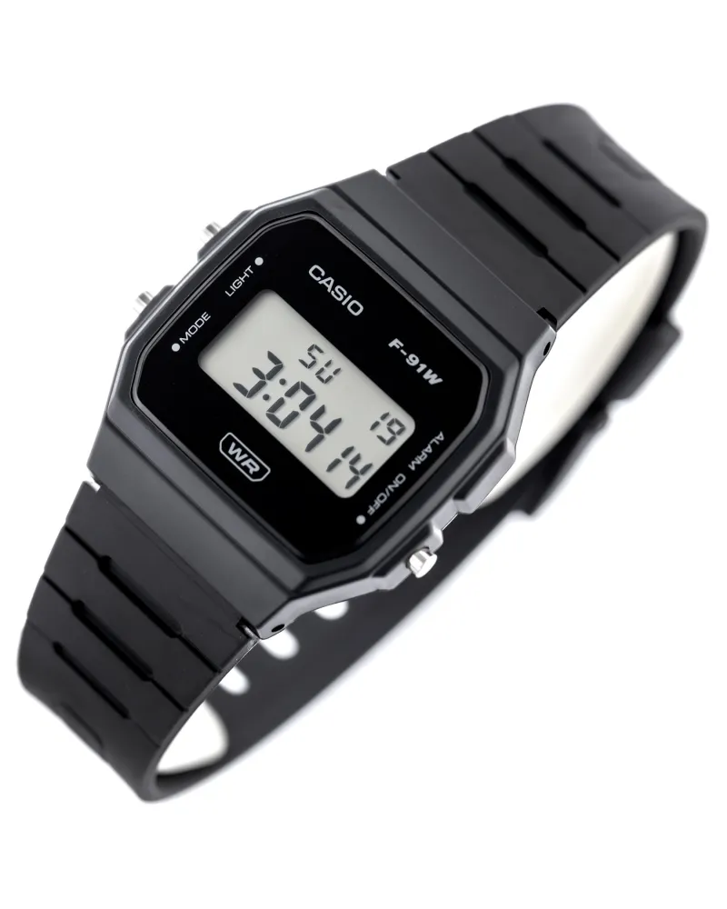 ZEGAREK MĘSKI CASIO F-91WB-1ADF + BOX ZEGAREK MĘSKI CASIO F-91WB-1ADF + BOX