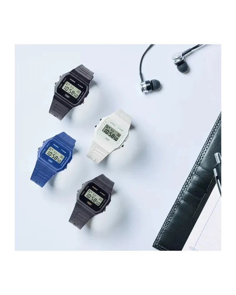 ZEGAREK MĘSKI CASIO F-91WB-1ADF + BOX ZEGAREK MĘSKI CASIO F-91WB-1ADF + BOX