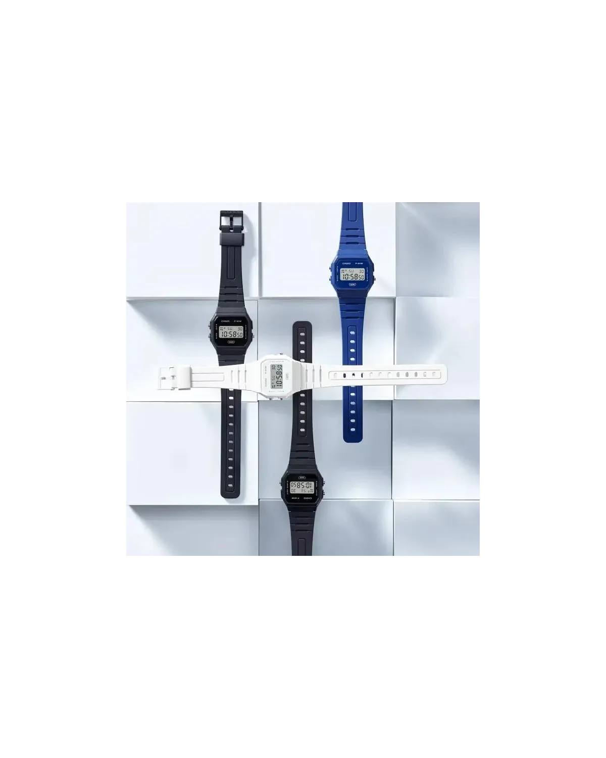 ZEGAREK MĘSKI CASIO F-91WB-1ADF + BOX ZEGAREK MĘSKI CASIO F-91WB-1ADF + BOX