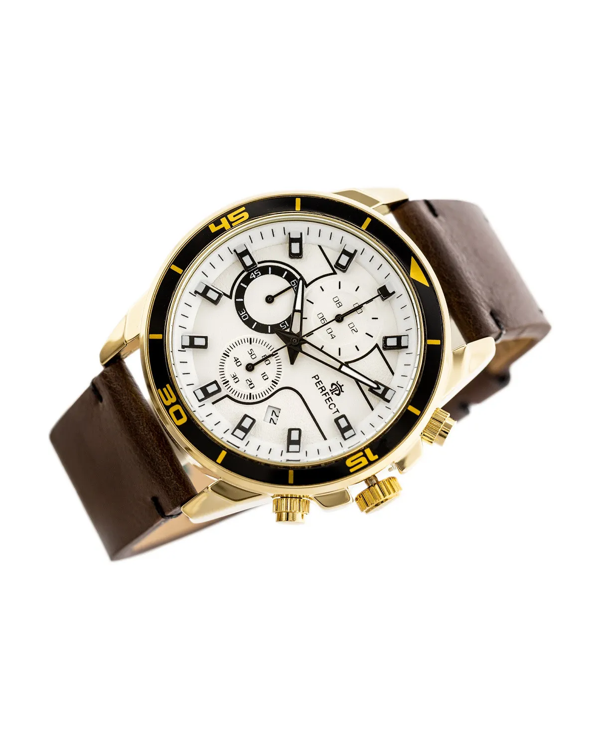 ZEGAREK MĘSKI PERFECT CH02L - CHRONOGRAF (zp351b) + BOX ZEGAREK MĘSKI PERFECT CH02L - CHRONOGRAF (zp351b) + BOX