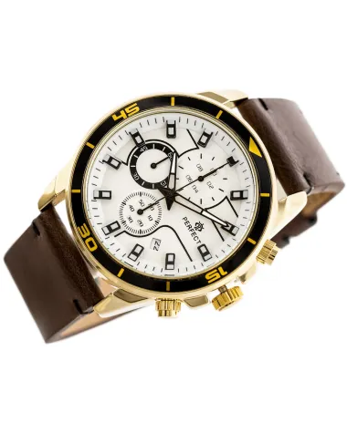 ZEGAREK MĘSKI PERFECT CH02L - CHRONOGRAF (zp351b) + BOX ZEGAREK MĘSKI PERFECT CH02L - CHRONOGRAF (zp351b) + BOX