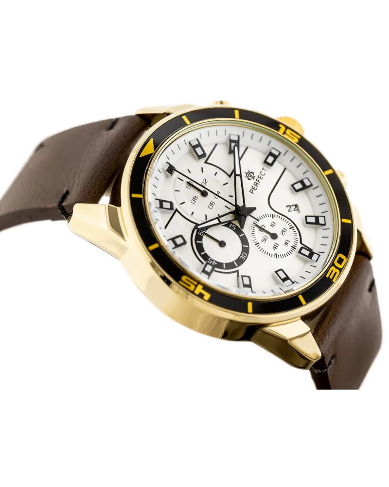 ZEGAREK MĘSKI PERFECT CH02L - CHRONOGRAF (zp351b) + BOX ZEGAREK MĘSKI PERFECT CH02L - CHRONOGRAF (zp351b) + BOX