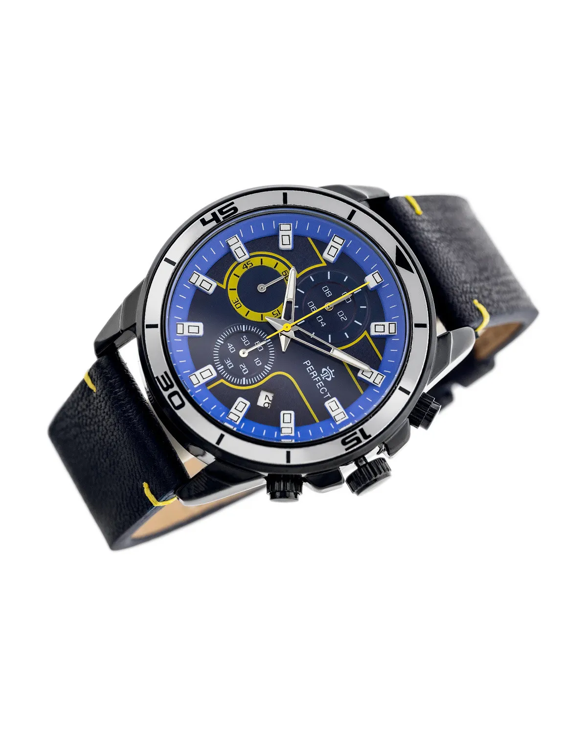 ZEGAREK MĘSKI PERFECT CH02L - CHRONOGRAF (zp351e) + BOX ZEGAREK MĘSKI PERFECT CH02L - CHRONOGRAF (zp351e) + BOX