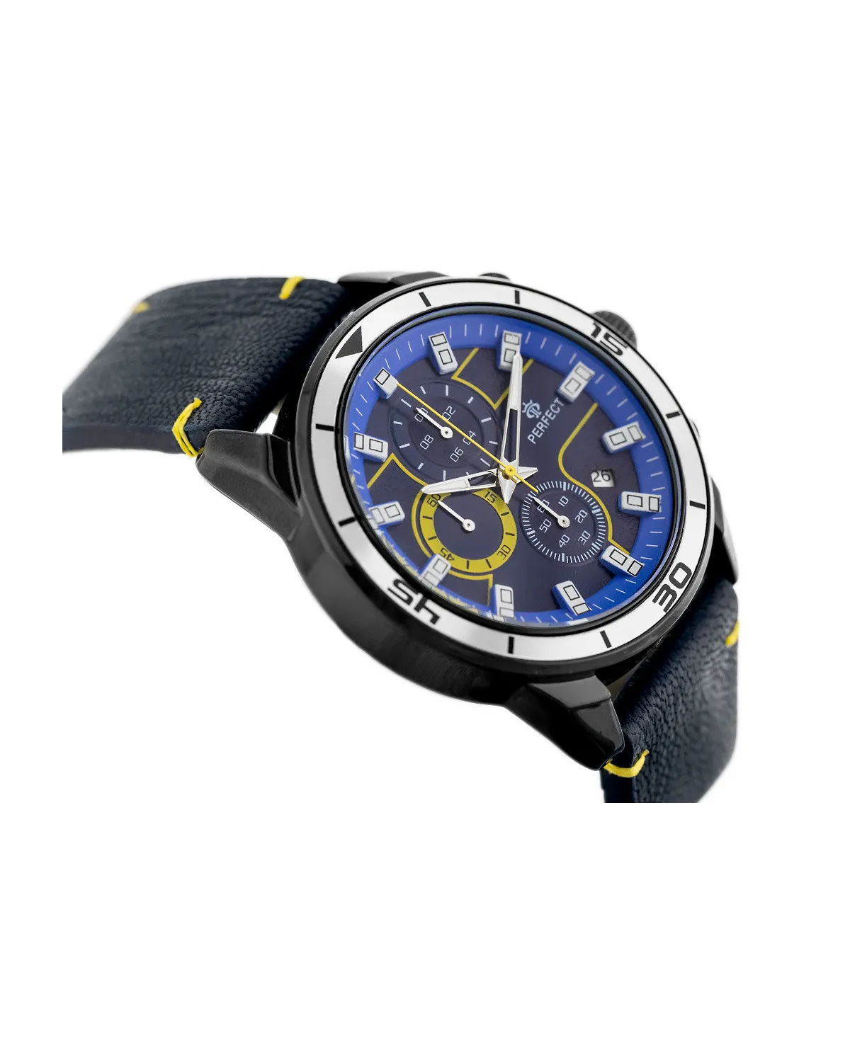 ZEGAREK MĘSKI PERFECT CH02L - CHRONOGRAF (zp351e) + BOX ZEGAREK MĘSKI PERFECT CH02L - CHRONOGRAF (zp351e) + BOX