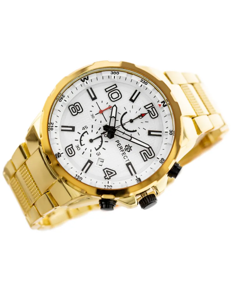 ZEGAREK MĘSKI PERFECT CH05M - CHRONOGRAF (zp357d) + BOX ZEGAREK MĘSKI PERFECT CH05M - CHRONOGRAF (zp357d) + BOX