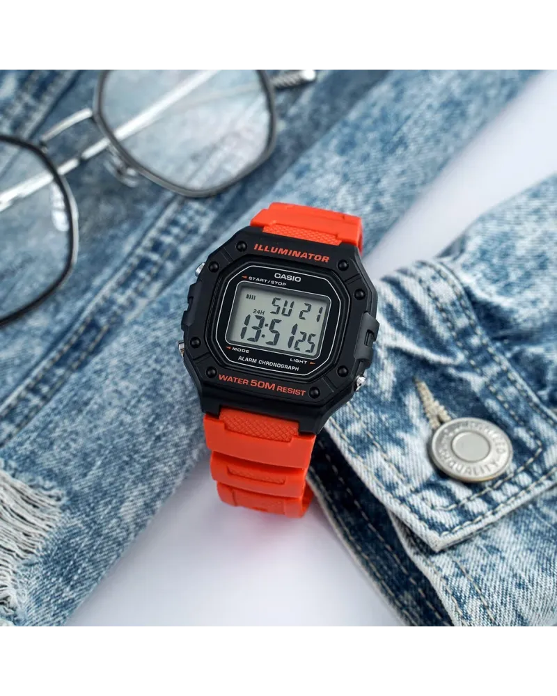 ZEGAREK MĘSKI CASIO W-218H-4B + BOX