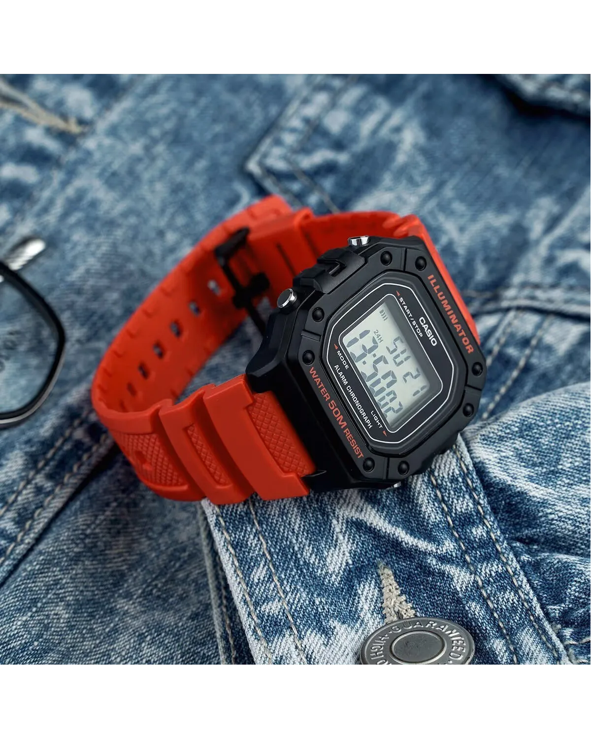 ZEGAREK MĘSKI CASIO W-218H-4B + BOX