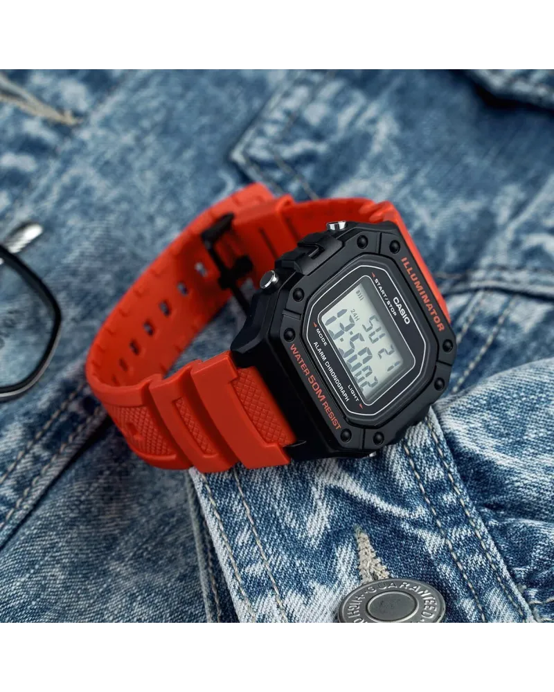 ZEGAREK MĘSKI CASIO W-218H-4B + BOX