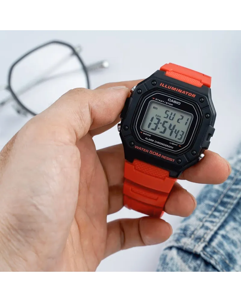 ZEGAREK MĘSKI CASIO W-218H-4B + BOX