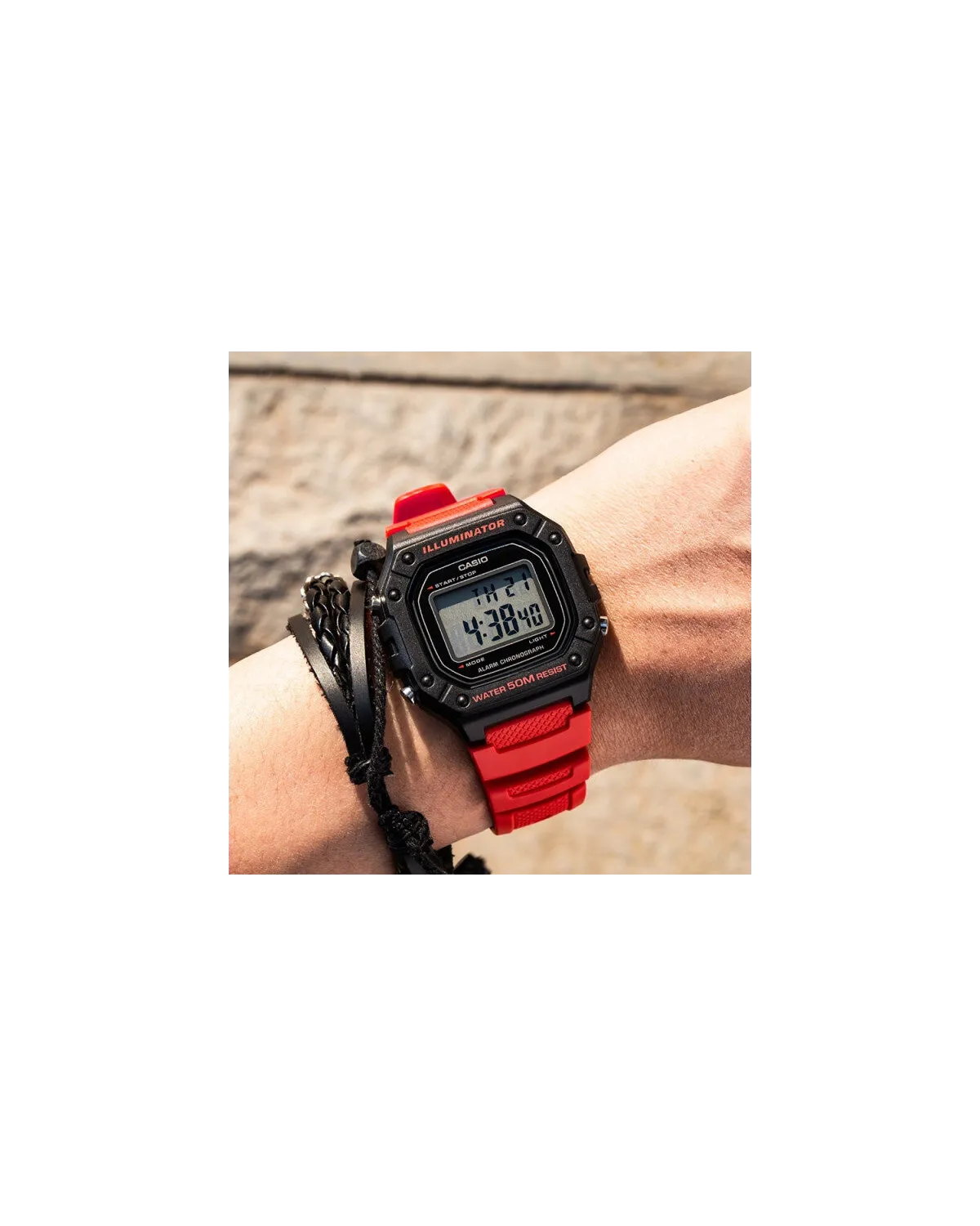 ZEGAREK MĘSKI CASIO W-218H-4B + BOX