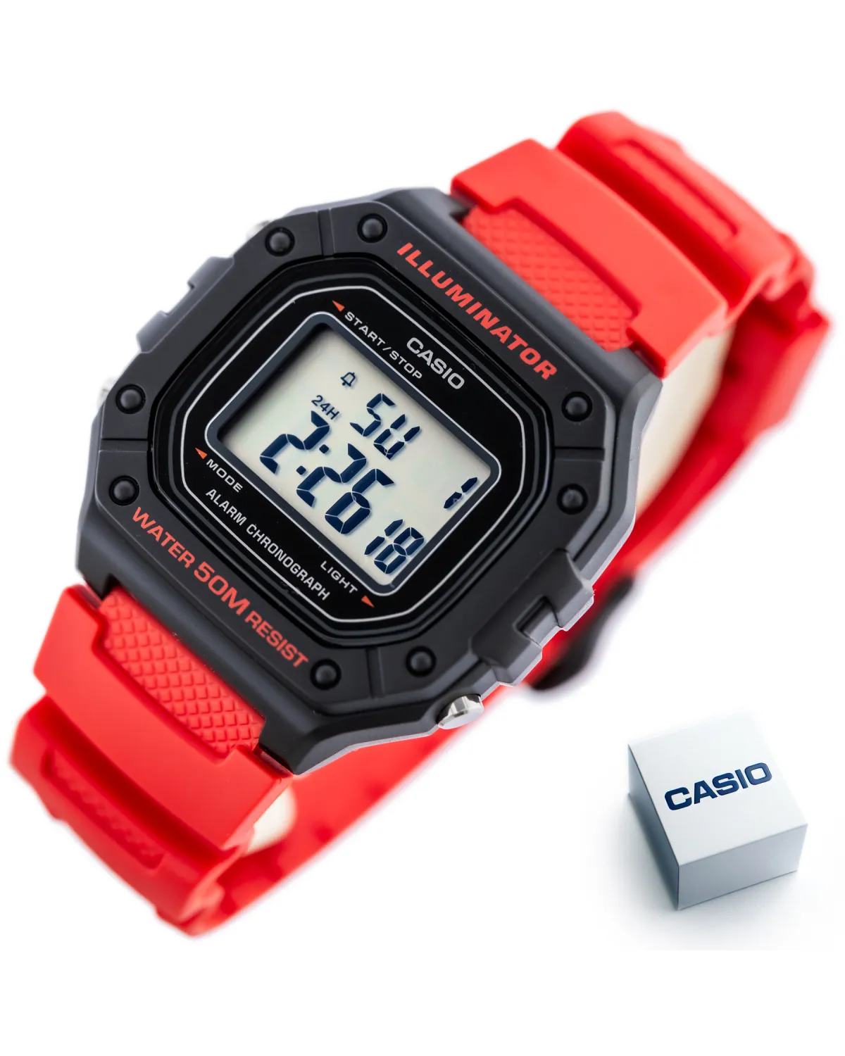 ZEGAREK MĘSKI CASIO W-218H-4B + BOX